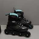 Rollerblade Zetrablade Women's Adult Fitness Inline Skate, Black and Light Blue, Performance Inline Skates (7)