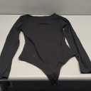 REORIA Women's Boat Neck Long Sleeve Bodysuit Basic Going Out Body Suits Tops 2025 M