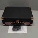 Record Player Wireless Portable Suitcase Vinyl Player with Built-in Speakers Retro Style Record Player for Vinyl Records 3-Speed RCA Line Out AUX in Vintage Turntable Upgrade Black