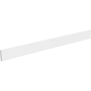 EQLOO 48 Inch Backsplash in Pure White, Quartz Backsplash for Bathroom Vanity Sink Top, 48 in. W x 4 in. H Universal Bathroom Vanity Backsplashes