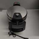 Cuisinart WAF-F30 Round Flip Belgian Waffle Maker, Black/Silver, 1 inch thick