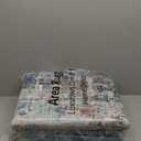 Abstract Washable 8x10 Rugs for Living Room,Large Orange 8 x 10 Area Rug for Bedroom Dining Room, Modern Boho Geometric Ultra Thin Floor Carpet for Kids Girls Nursery Apartment (Orange/Teal)