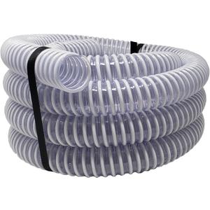 Sealproof 1.5" Pool Filter Pump Connection Hose for Above Ground Pools, 20 FT x 1-1/2 Inch Premium Quality Kinkproof PVC, Made in USA | Cut to Desired Length, Includes 4 Hose Clamps
