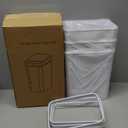 FRESHLIX 3 Pack Bathroom Trash Can 2.6 Gallon Small Touchless Automatic Motion Sensor Trash Cans Slim Waterproof Garbage Bin with Lid for Kitchen, Office, Bedroom White