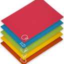 Goodluck 5 Pieces Flexible Cutting Boards, BPA Free Plastic Cutting Boards for Kitchen, Non Slip Cutting Mat for Meat and Vegetables (Multicolor Regular)