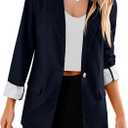 luvamia Blazers for Women Business Casual Dressy Work Fashion Lightweight Spring Summer Linen Unlined 2025 Suit Jackets, M