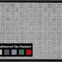 A1HC Durable and Versatile Polypropylene Rubber Door Mat All Weather Inside Outside Door Mat Easy to Maintain for Entrance Back Doors, Patio, Garage All Commercial Places 16x24,Light Gray,Criss Cross