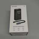 Syncwire Tire Inflator Portable Air Compressor - 150PSI 2X Faster Inflation Smart Air Pump for Car Tires [Extra-Large LCD] with Digital Pressure Gauge, Auto Shut-Off for Car, Motorcycle, Bike & Balls (Black)