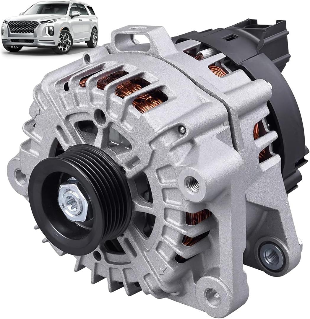 37300-3L060 Alternator 180Amp Compatible with 2020-2023 3.8L Hyundai Palisade and KIA Telluride 2020-2022 3.8L, Replace Number: 2722099, 601-10129, 373003L060