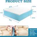 Firm Couch Cushion Replacement 24 * 24 * 6 Inch High Density Foam Replacement Sofa Cushions Wrapped with Polyester Batting Couch Cushion Inserts with Removable Cover