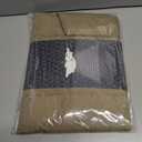 UZBL Puffy Laptop Sleeve 13-14 inch, Puffer Laptop Carrying Case for Women, Pillow Case Compatible for MacBook Air M3 2024 M2 M1, MacBook Pro 13 in 14 in, Diamond Stitched Sleeve (Khaki)