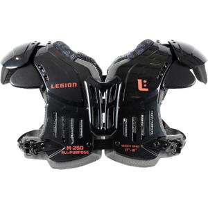 Legion M-250 Varsity Football Shoulder Pads, Patents Pending, Lightweight, Optimized Mobility, Enhanced Impact Protection, Industry-Best Ventilation and Cooling L