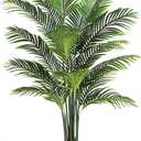 VIAGDO Artificial Fake Palm Tree 6ft Tall with 16 Detachable Trunks Faux Tropical Palm Silk Plant Feaux Dypsis Lutescens Plants in Pot for Home Office Living Room Floor Decor Indoor