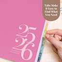 Rileys Academic Planner 2025-2026, Daily, Weekly & Monthly Planner, July 2025 - June 2026, Student Notes Pages, Twin-Wire Binding, Weekly Agenda for School & Work (8.5 x 11-Inches, Pink, Classic)