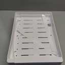 DOMNIU 2 Pack Pull Out Cabinet Organizers Expandable, Plastic Slide Out Drawers for Kitchen, Bathroom, Pantry, Under Sink Storage, Pull Out Drawers Fixed with Adhesive Nano Film (White, 11.6''-17.5'')