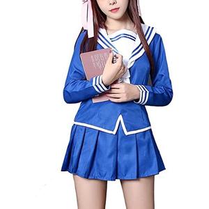 Nuoqi Tohru Honda Cosplay Costume Fruits Basket Tohru Cosplay Uniform Outfit, XL