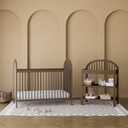 Graco Olivia 3-in-1 Convertible Crib GREENGUARD Gold Certified, 100% Solid Wood, Fits Standard Baby Crib Mattress, Converts to Toddler Bed and Daybed, 4 Adjustable Mattress Heights (Hazelnut), 29"L x 54"W x 45"H