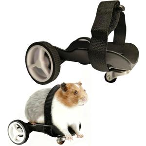 Adjustable Guinea Pig Wheelchair - Pet Mobility Aid for Injured/Disabled Small Animals, Lightweight & Durable Pet Wheelchair with Adjustable Straps, Suitable for Guinea Pigs, Hamsters & Small Pets
