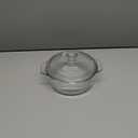 NUTRIUPS Mini Glass Casserole Dish with Lid Oven Safe Round Casserole Dish 6"" Glass Baking Dish With Lid Small Casserole Cookware (28.7oz), clear