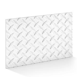 Yaocom 12" x 16" Aluminum Diamond Plate Sheet 0.08 Inch Thick Tread Metal Panel for Toolbox, Trailer Trim, Rv Wall, Garage Protection, Decorative Covering, Silver Finish