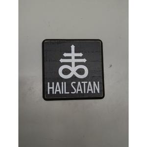 5" Gothic Wooden Sign With A Hook - Satanism Cross - Darkness Natural Solid Pinewood Gift For Men & Women, Bar, Studio, Cafe Home & Office Wall Shelf, Desktop Decoration & Gift - D06