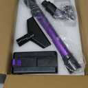 Cordless Vacuum Cleaner for Home, 580W/48KPa Powerful Suction, 65 Min Runtime, Lightweight Stick Vacuum with Touch Screen & Wall Mount, Handheld Vacuum for Pet Hair, Carpet & Hard Floors (Purple)