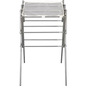 Household Essentials Clothes Drying Rack, Foldable, Expandable and Collapsible Laundry Drying Rack, Silver, 34.5 inches x 20-34.5 inches x 24.5 inches