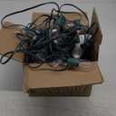 Vintage C9 LED Christmas Lights Outdoor, 100 Feet C9 String Lights with 50 Shatterproof C9 Bulbs, Waterproof Connectable Christmas Tree Lights for Outside Roofline Patio Xmas Decorations, Warm White