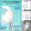 COOYA USB C Headphones Sports Wired Earbuds for iPhone 17 16, HiFi Stereo | 13mm Dynamic Driver Sweatproof Type-C in-Ear Earphones with Mic No Latency Game Ear Buds for Samsung S26 S25 S23 White