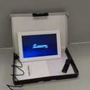 Smart White Digital Picture Frame WiFi Send Photos from Your Phone 16GB Storage 10.1inch 1280x800 IPS Touch Screen Digital Photo Frame Auto-Rotate Wall Mountable Photo Picture Frame Digital