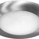 NICOR Lighting 6 inch Nickel Recessed Shower Trim with Albalite Lens (17505NK)