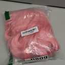 Lativ Pink Wigs for Women Bob Wig with Bangs Short Curly Wavy Shoulder Length 14 Inches Colorful Heat Resistant Synthetic Hair For Halloween Costumes Cosplay Daily Use