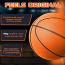 Silent Basketball Size 7 (29.5") | Noiseless Indoor Training Basketball - Quiet Dribbling, Grooved Airless PU Foam Ball with Real Feel & High Bounce