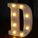 IFDGCTK Light Up Letters, Led Letter Lights 26 Alphabet, Decorative Lighted Letter, Battery Powered Led Marquee Letters for Party, Bar, Night Light, Home Decor(D, H, B)