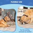 Dog Cone, Transparent Recovery Collar for Large Dogs, E Collar After Surgery to Stop Licking, Depth Adjustable Soft Cone Not Block Vision Patented (XL-Long) (Black, XL)