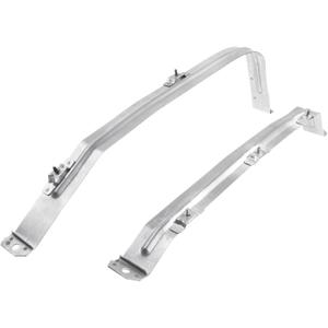 A-Premium Set of 2PCS Fuel Tank Straps Compatible with Acura MDX 2007-2013, ZDX 2010-2013 & Honda Pilot 2009-2015 - Sport Utility, SOHC 6Cyl 3.7L 3.5L, Gray, Bolt-On, Replace for# 17521STXA00