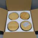 AOMRYOM 4 Inch Small Ceramic Plant Pots with Drainage Hole and Saucer, Modern Flower Planter for Succulent, Indoor Plants, Cactus, Herbs, Black, Set of 4 (Plant Not Included)