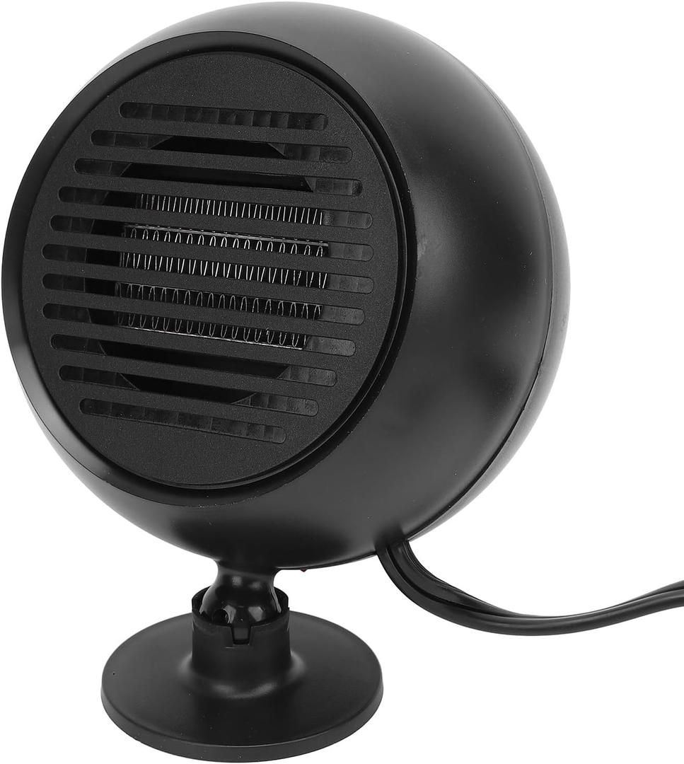 TOPINCN Car Heater, Portable Car Heater Fan Car Windshield Defogger Defroster Fast Heating & Cooling Car Heater That Plugs into Cigarette Lighter Car Space Heater for Winter Humid (12V, Black)