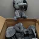 Tradder 12 Pcs Elephant Stuffed Animals 10 Inch Stuff Animal Plush Toy for Baby Shower Cute Soft Elephant Toys for Birth Stats Babies Girls Boys Infant Newborn Party Supplies Graduation Gift(Gray)