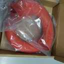 Linskip Tow Hook D Ring Covers Compatible with 2021-2025 2026 Ford Bronco Accessories, Rear Bumper Tow Hook Rubber Sleeve Protectors for Bronco Raptor Accessories(Red)