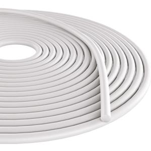 Storystore Backer Rod, 1/4" Diameter x 32.8' Length White EPDM Rubber Caulk Saver for Gaps and Weather Stripping Door Seal, Concrete Expansion Joint Filler