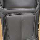 SWISSGEAR Sion Softside Expandable Spinner Luggage Durable Lightweight Travel Suitcase, Dark Grey, Checked-Medium 25-Inch