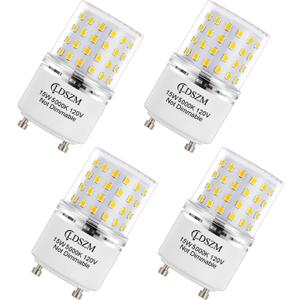 GU24 LED Light Bulb Bright 15W 2 Prong Light Bulbs Non-Dimmable gu24 Ceiling Fan Light Bulbs,120 Watt Equivalent 1200lm 5000K Daylight, Squat GU24 LED Bulbs Replacing CFL Twist Light Bulb,4-Pack