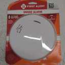 First Alert 10 Year Slim Battery-Powered Photoelectric Smoke Detector