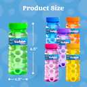 JOYIN 36 Pcs Bubble Bottles with Wand Assortment for Kids, 4oz Blow Bubbles Solution Novelty Summer Toy - Activity Party Favor Assorted Colors Set, Party Favors, Birthday