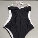 SUUKSESS Womens Tummy Control One Piece Swimsuit Sexy Crisscross Back Bathing Suit, Medium