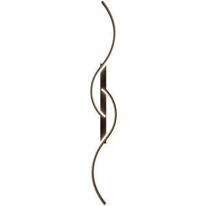 LED Curve Wall Light, Modern Wall Sconce Indoor Decor Wall Lamp for Bedroom Living Room Stairs Aisle(60 cm) (Black)