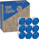 Ziploc Brand Twist n Loc Food Storage Containers, Leak Resistant Design, Small Round, 9 count