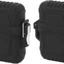 AUNMAS Water Proof Lighter Case 2 Pack, Black Protective Cover Holder for Lighters, EDC Gear, Camping Accessories Keychain Clip and Design