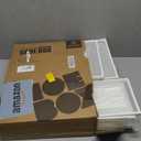 SEE SPRING 12 Pack Shoe Storage Box, Clear Plastic Stackable Shoe Organizer for Closet, Space Saving Foldable Shoe Rack Sneaker Container Bin Holder (Large Fit Size 9)